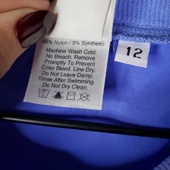 Solumbra Short Sleeve Sun Protection Shirt Women's‎ 12 Periwinkle Blue Tee - Picture 7 of 11